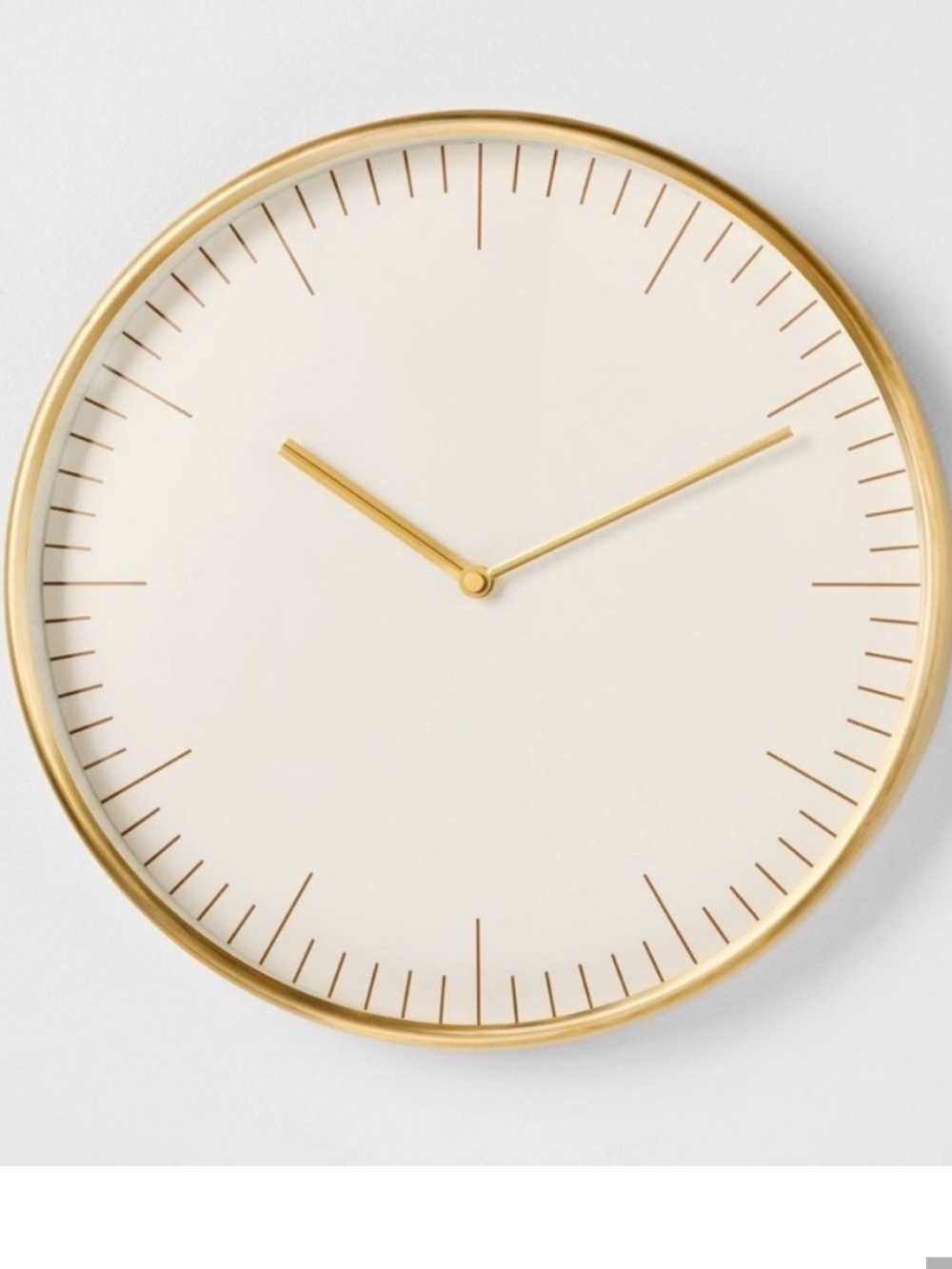 16" Metal Bronze Wall Clock- Threshold designed with Studio McGee